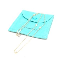 TIFFANY&Co. Tiffany by the Yard Necklace 5P Diamond Elsa Peretti K18YG Yellow Gold 292543