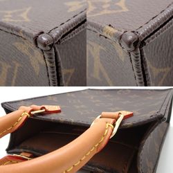 LOUIS VUITTON Louis Vuitton Monogram Petite Sac Plat M69442 2Way Bag Brown 351699