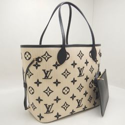 LOUIS VUITTON Louis Vuitton By the Pool Neverfull MM M22838 Tote Bag Beige Black 252178 ☆