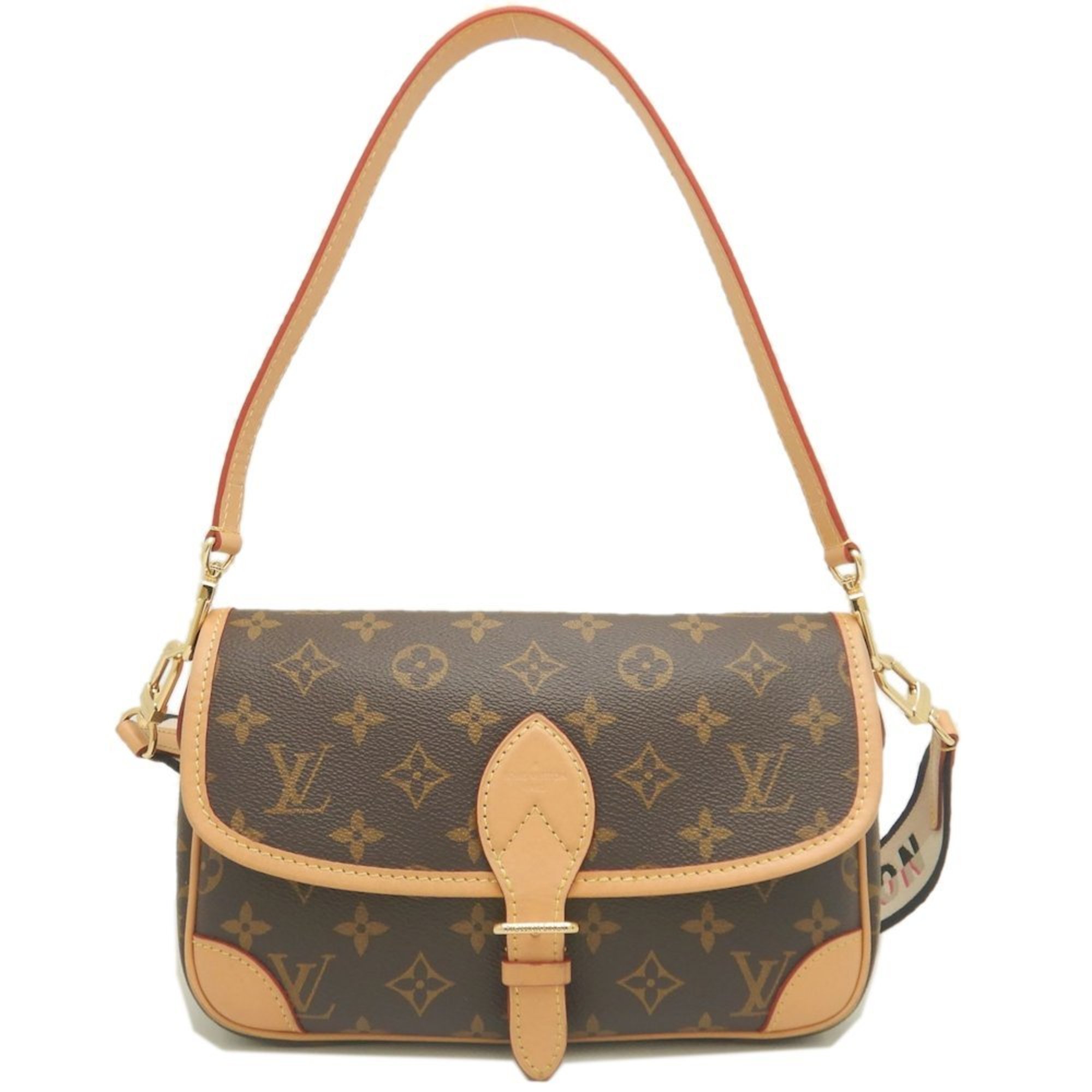 LOUIS VUITTON Louis Vuitton Monogram Diane NM PM M45985 Shoulder Bag Brown 252144