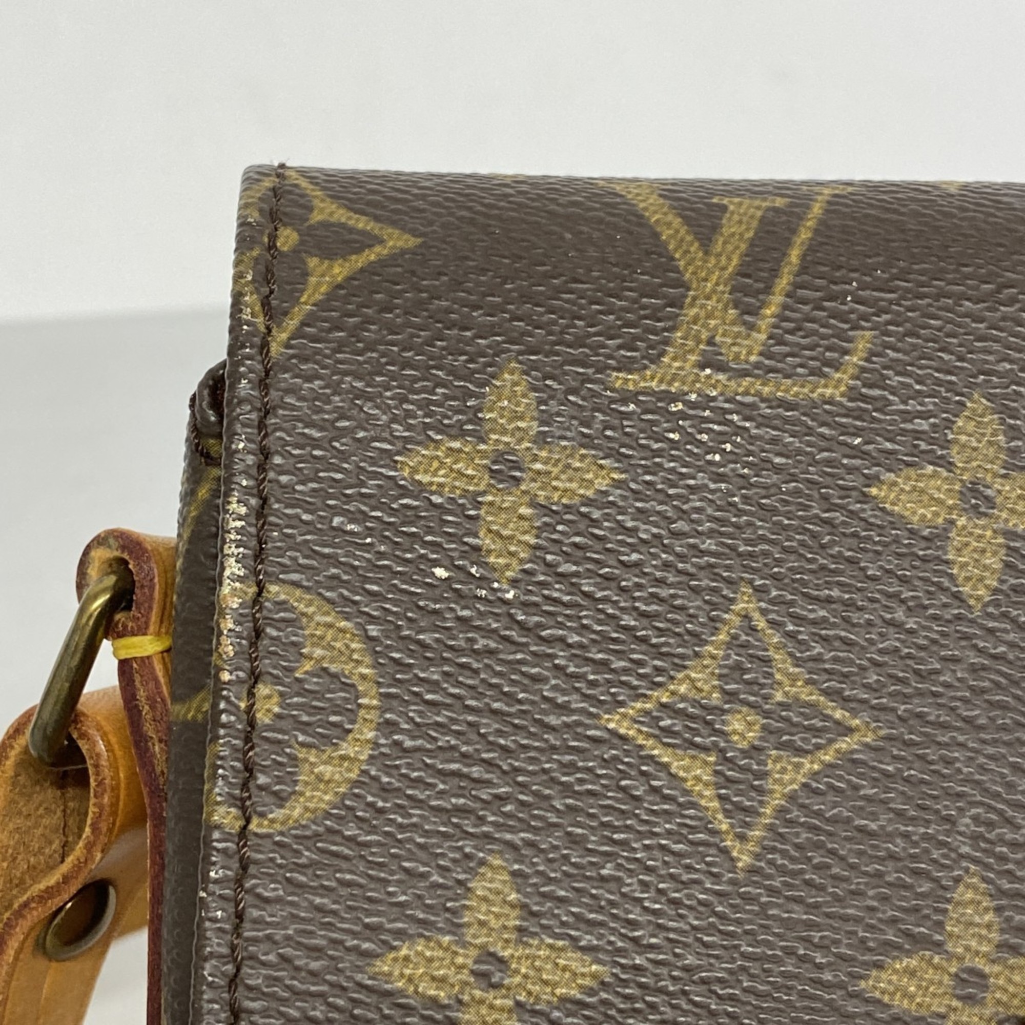 Louis Vuitton Shoulder Bag Monogram Cartesier M51254 Brown Ladies