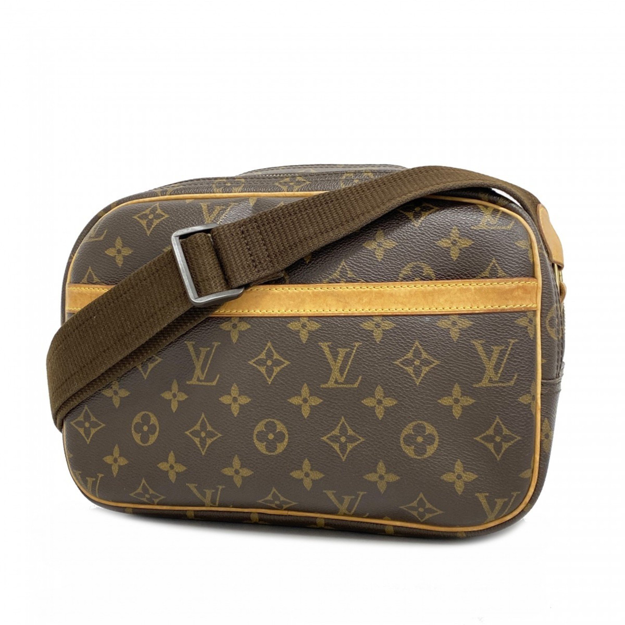 Louis Vuitton Shoulder Bag Monogram Reporter PM M45254 Brown Ladies