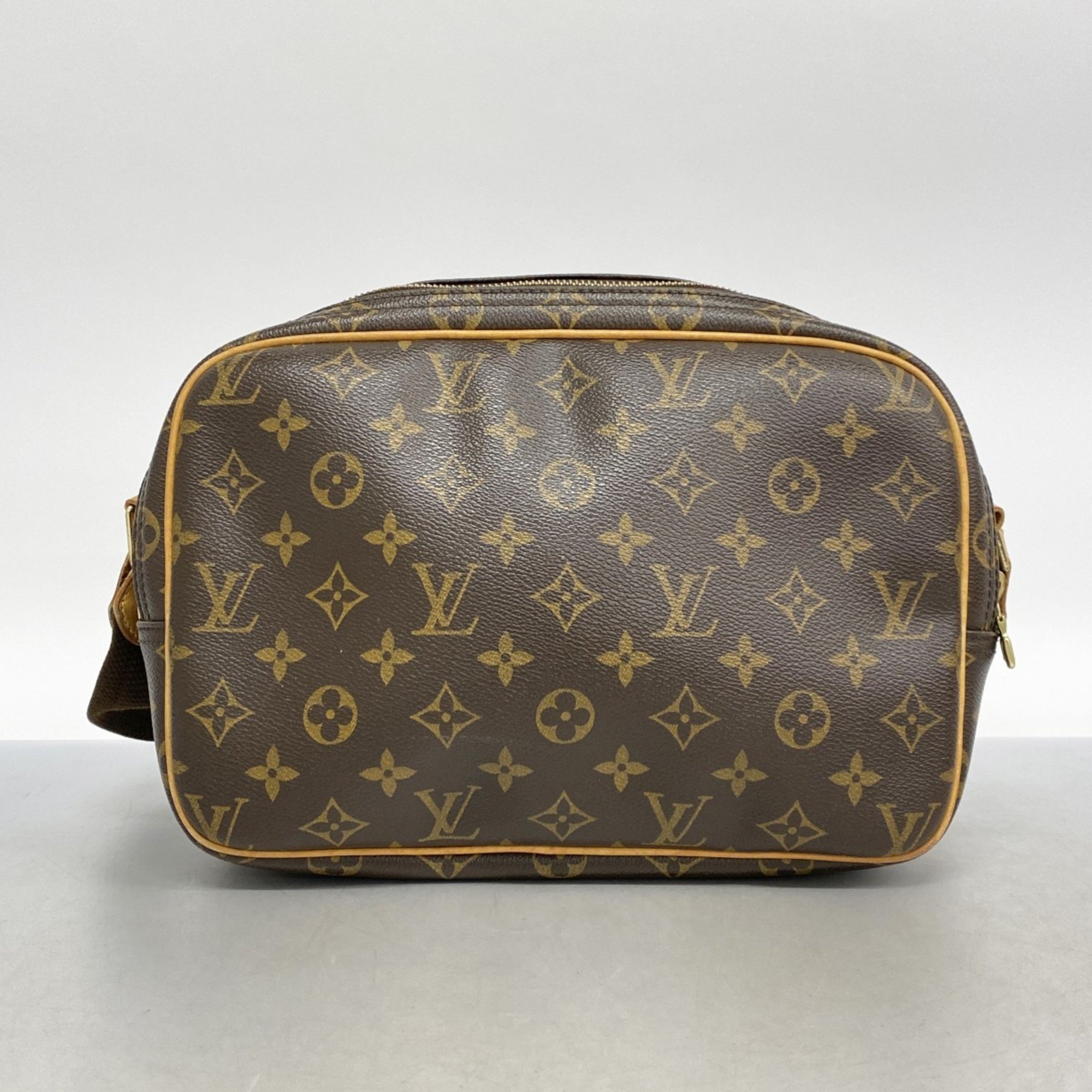 Louis Vuitton Shoulder Bag Monogram Reporter PM M45254 Brown Ladies