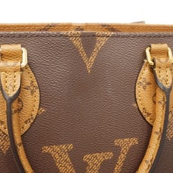 Louis Vuitton Tote Bag Monogram Reverse On the Go MM M45321 Brown Women's