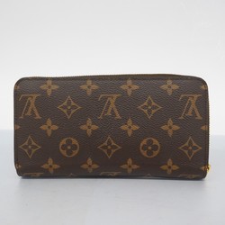 Louis Vuitton Long Wallet Monogram Zippy M42616 Brown Men's Women's