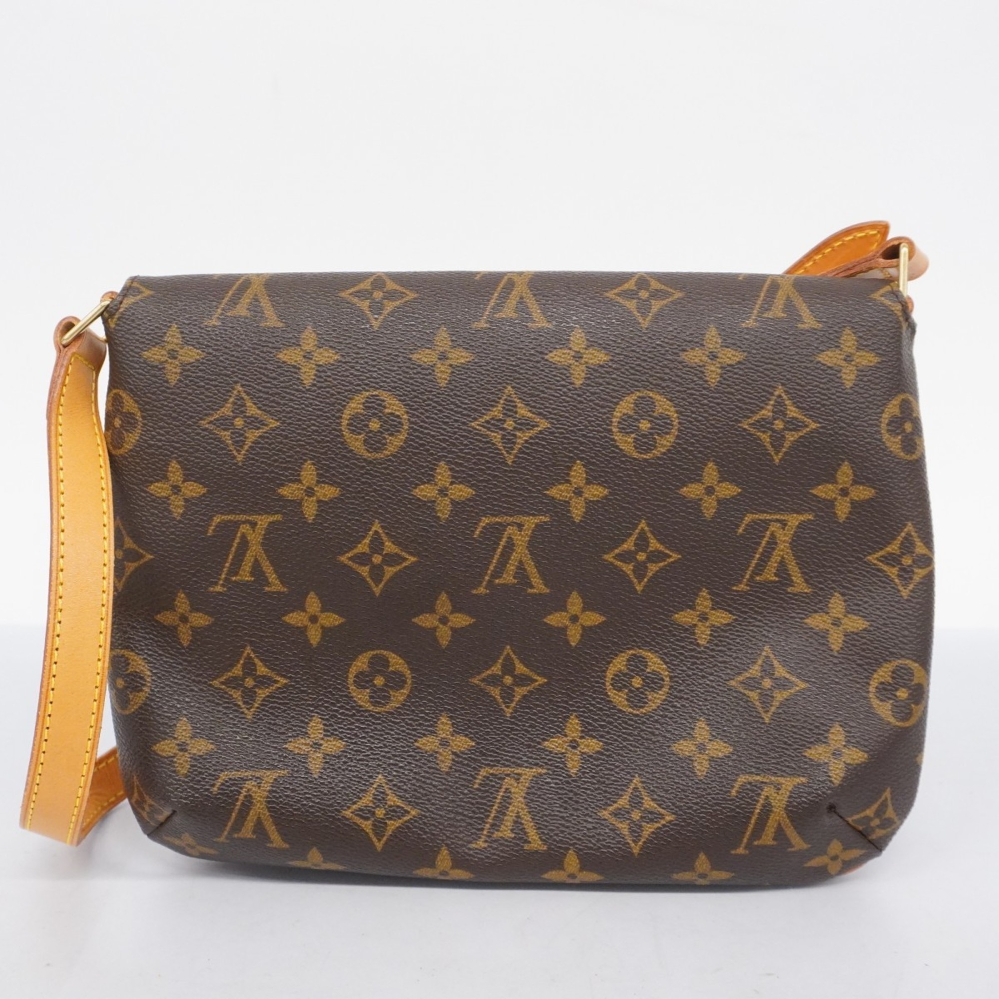 Louis Vuitton Shoulder Bag Monogram Musette Tango Short Strap M51257 Brown Women's