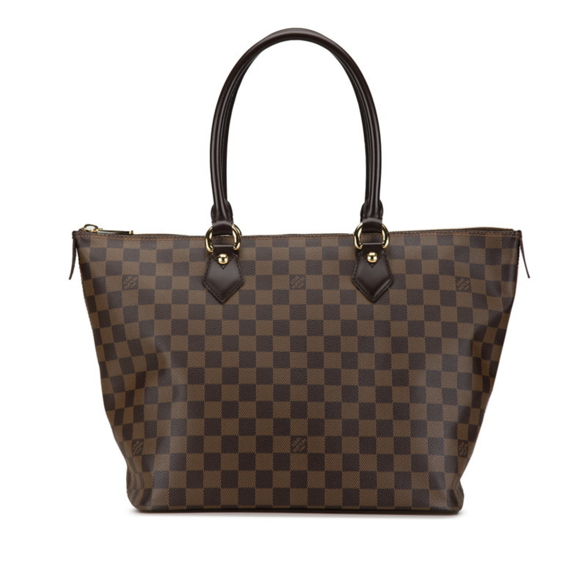 Louis Vuitton Damier Saleya MM Tote Bag N51182 Brown PVC Leather Women's LOUIS VUITTON