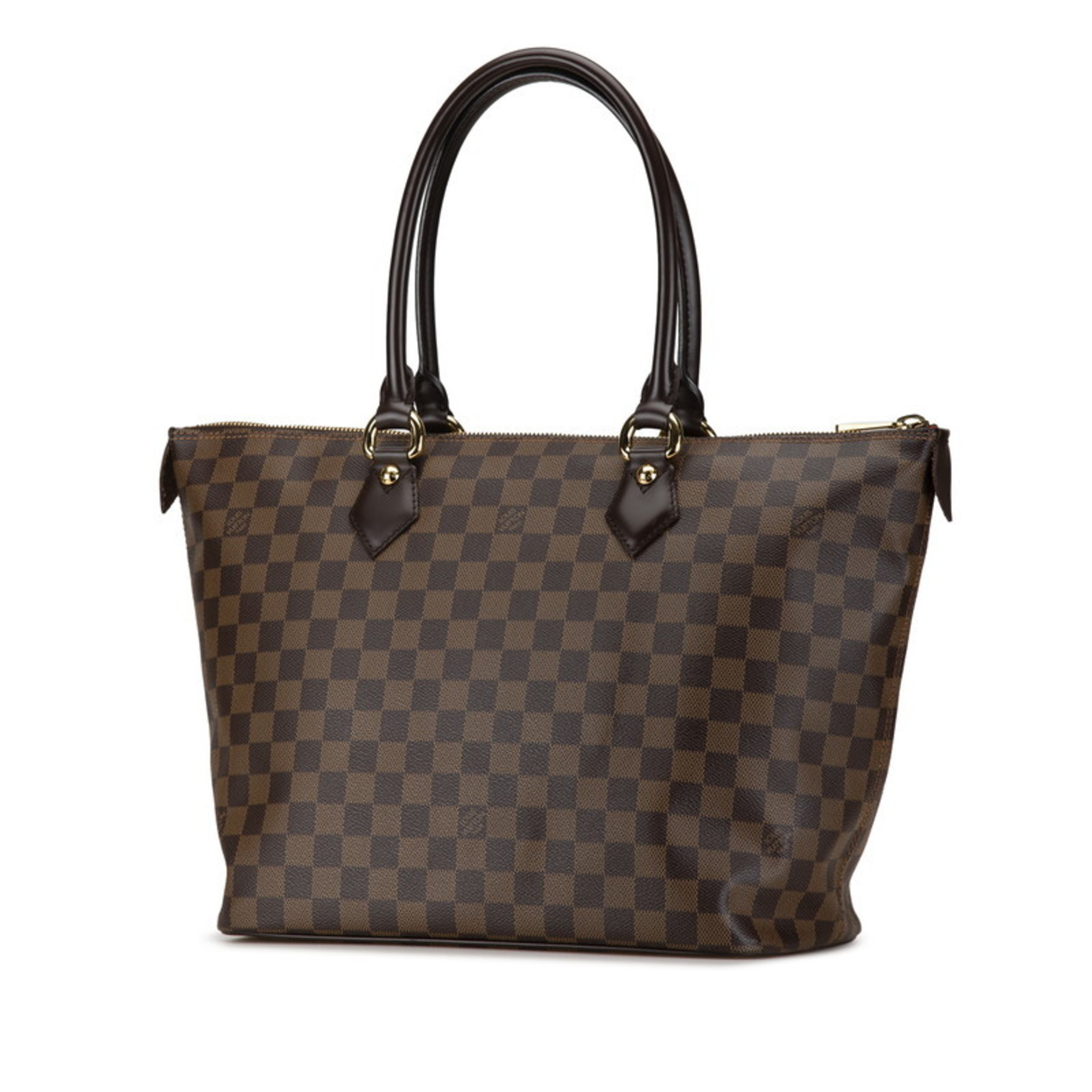 Louis Vuitton Damier Saleya MM Tote Bag N51182 Brown PVC Leather Women's LOUIS VUITTON