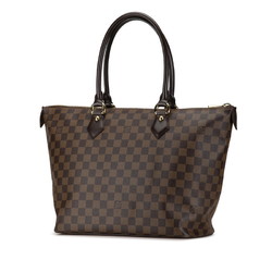 Louis Vuitton Damier Saleya MM Tote Bag N51182 Brown PVC Leather Women's LOUIS VUITTON