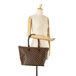 Louis Vuitton Damier Saleya MM Tote Bag N51182 Brown PVC Leather Women's LOUIS VUITTON