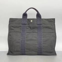 Hermes Tote Bag Air Line MM Canvas Grey Women's