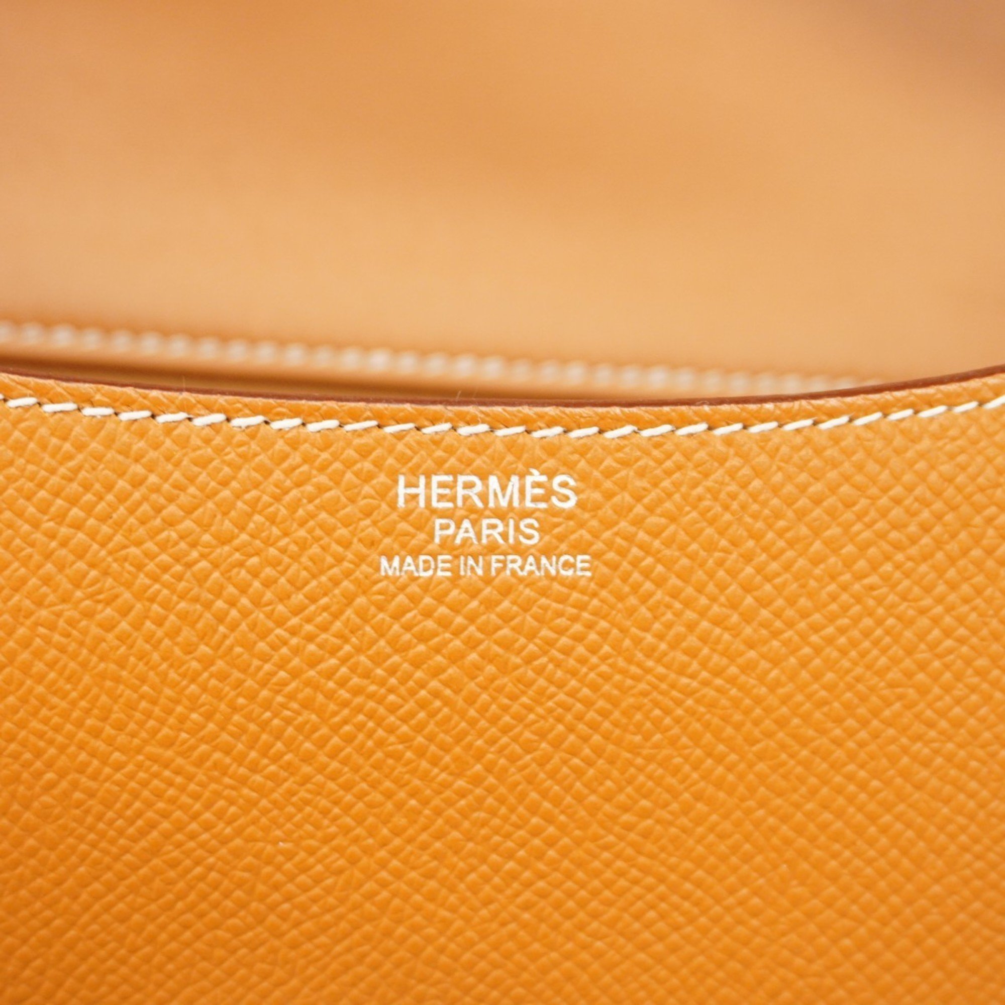 Hermes Shoulder Bag Constance Epsom Gold W Engraved Ladies