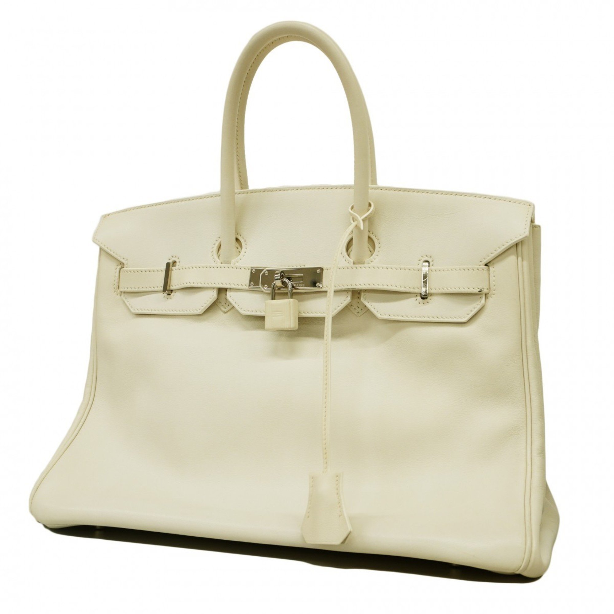 Hermes handbag Birkin 35 Swift White N engraved ladies