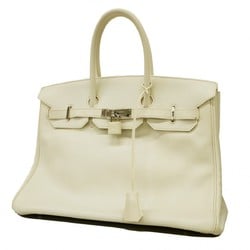 Hermes handbag Birkin 35 Swift White N engraved ladies