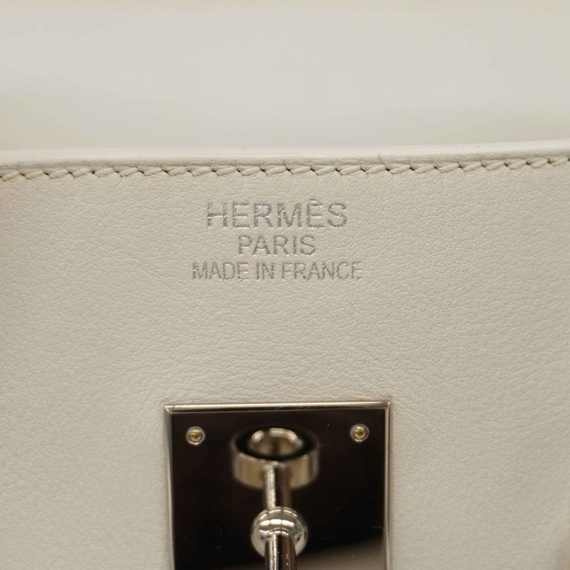 Hermes handbag Birkin 35 Swift White N engraved ladies