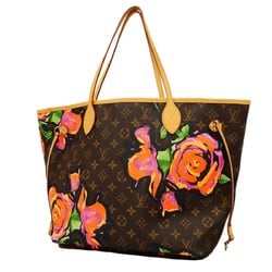 Louis Vuitton Tote Bag Monogram Rose Neverfull MM M48613 Brown Women's