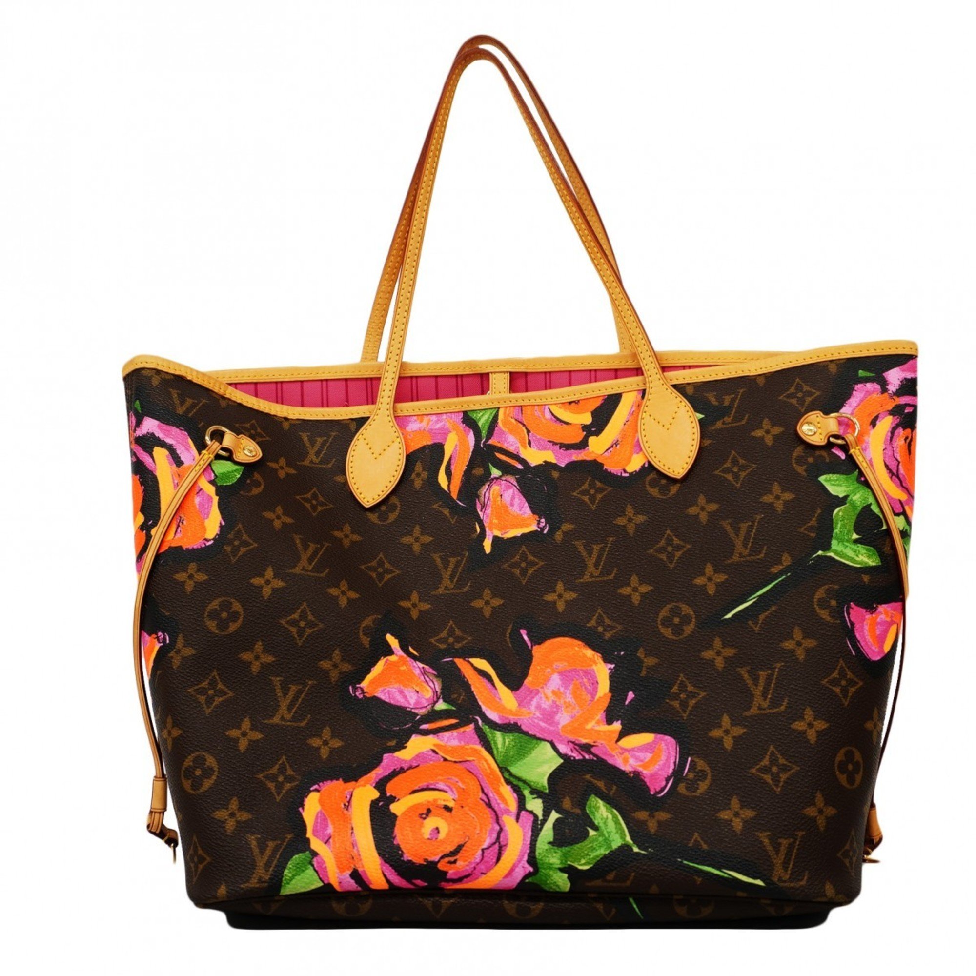 Louis Vuitton Tote Bag Monogram Rose Neverfull MM M48613 Brown Women's