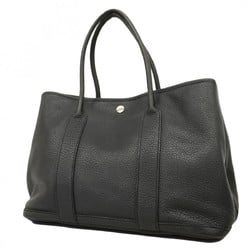 Hermes Tote Bag Garden PM Negonda Black L Engraved Ladies