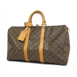 Louis Vuitton Boston Bag Monogram Keepall 45 M41428 Brown Men's Women's