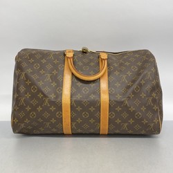 Louis Vuitton Boston Bag Monogram Keepall 45 M41428 Brown Men's Women's