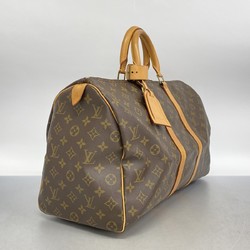 Louis Vuitton Boston Bag Monogram Keepall 45 M41428 Brown Men's Women's