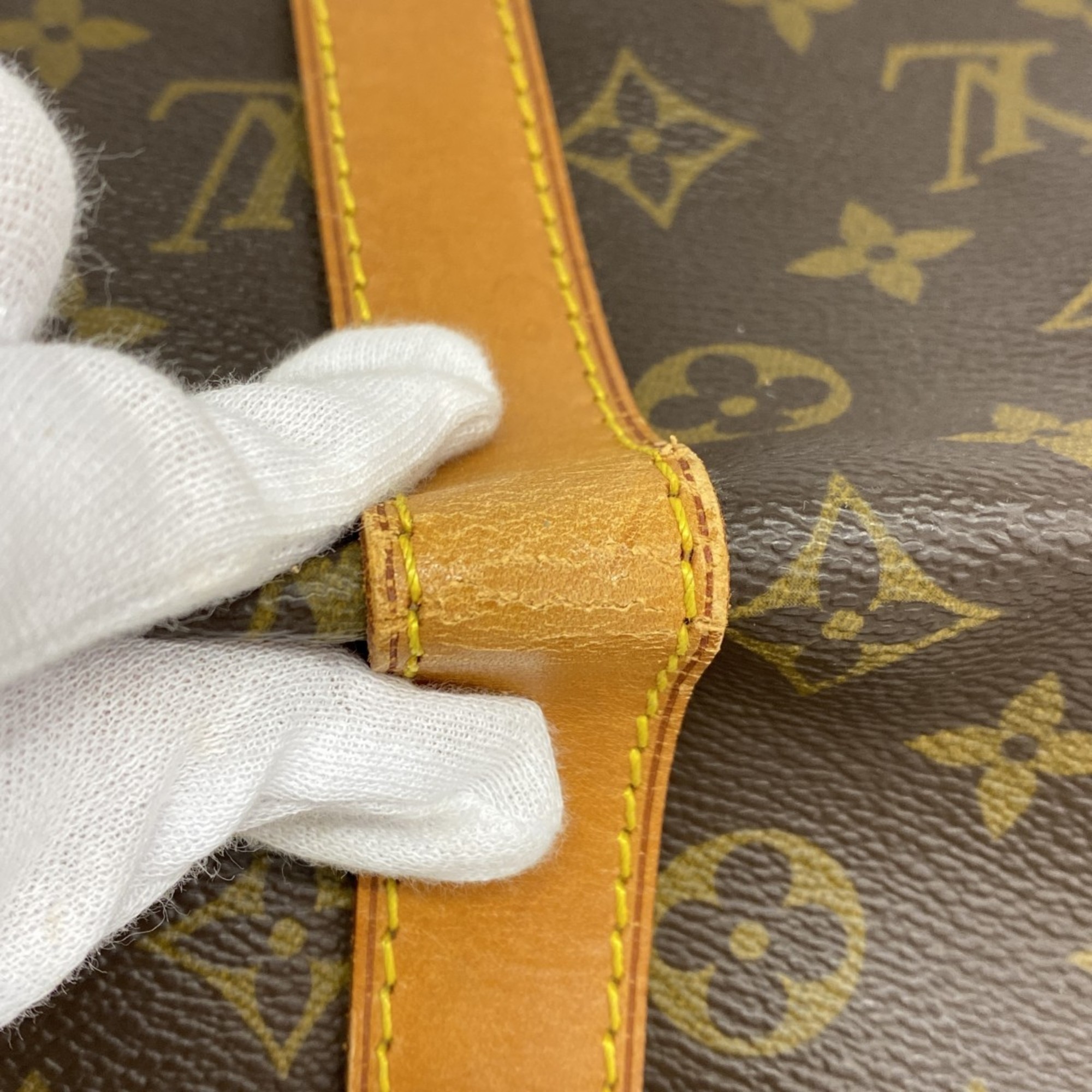 Louis Vuitton Boston Bag Monogram Keepall 45 M41428 Brown Men's Women's