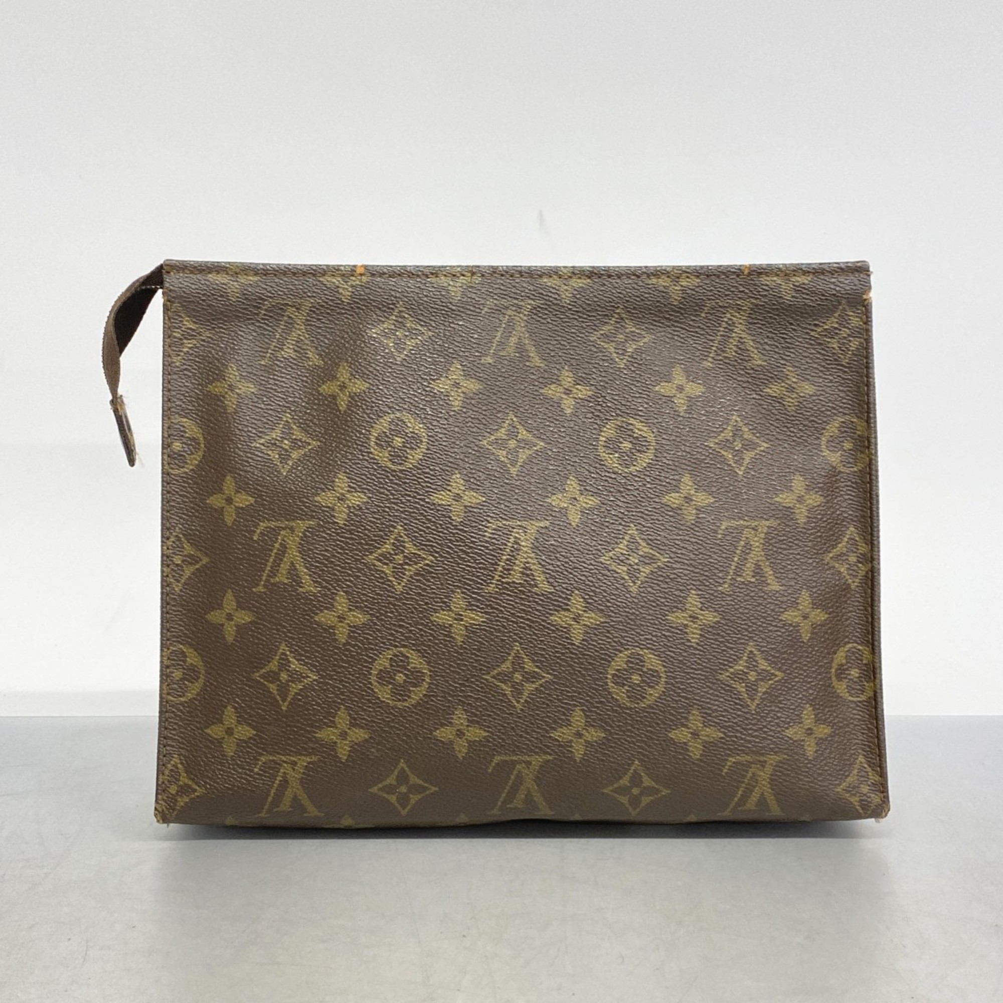 Louis Vuitton Pouch Monogram Pochette Toilette 26 M47542 Brown Ladies