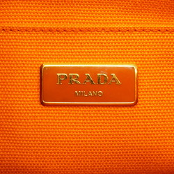 Prada Tote Bag Canapa Canvas Orange Women's