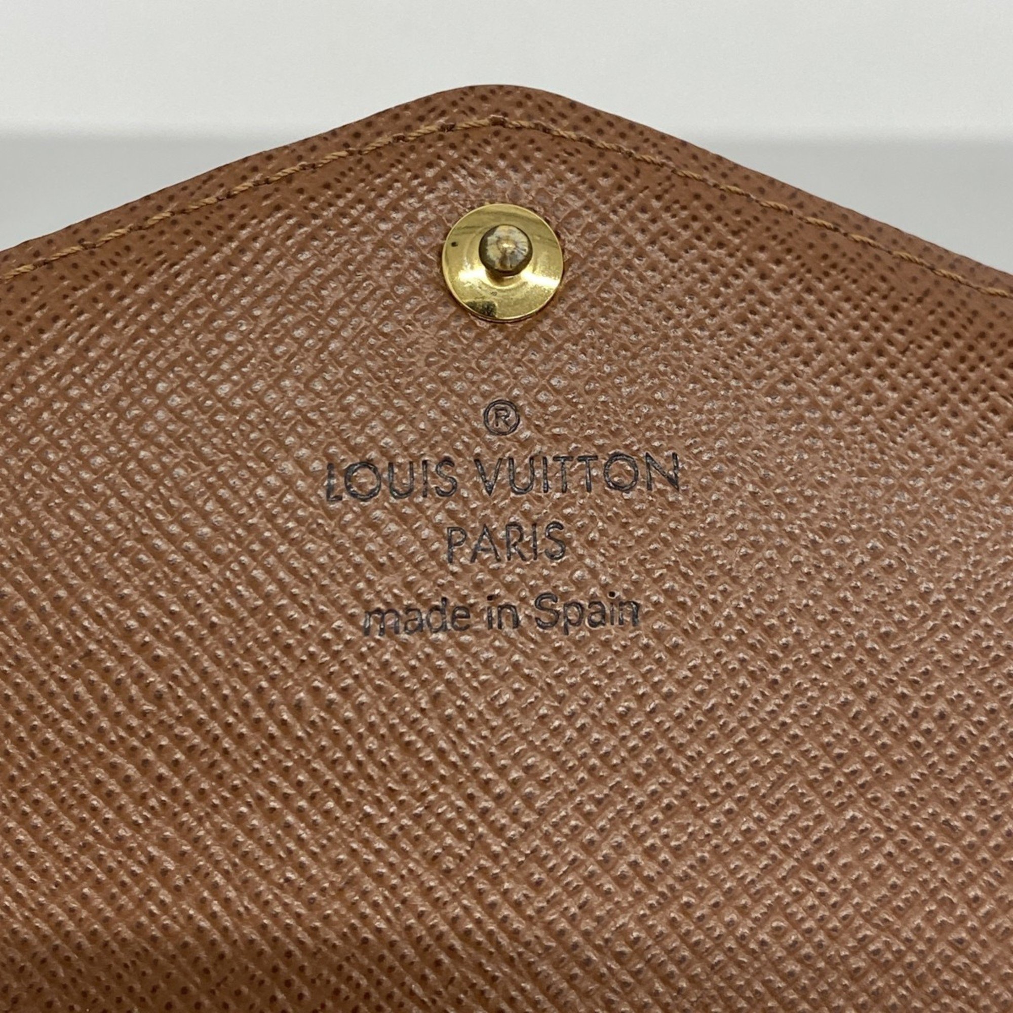 Louis Vuitton Long Wallet Monogram Portefeuille Sarah M60531 Brown Ladies