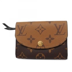 Louis Vuitton Wallet/Coin Case Monogram Reverse Portomono Rosari M82333 Brown Women's