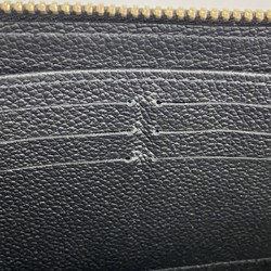 Louis Vuitton Long Wallet Monogram Empreinte Zippy M61864 Noir Men's Women's