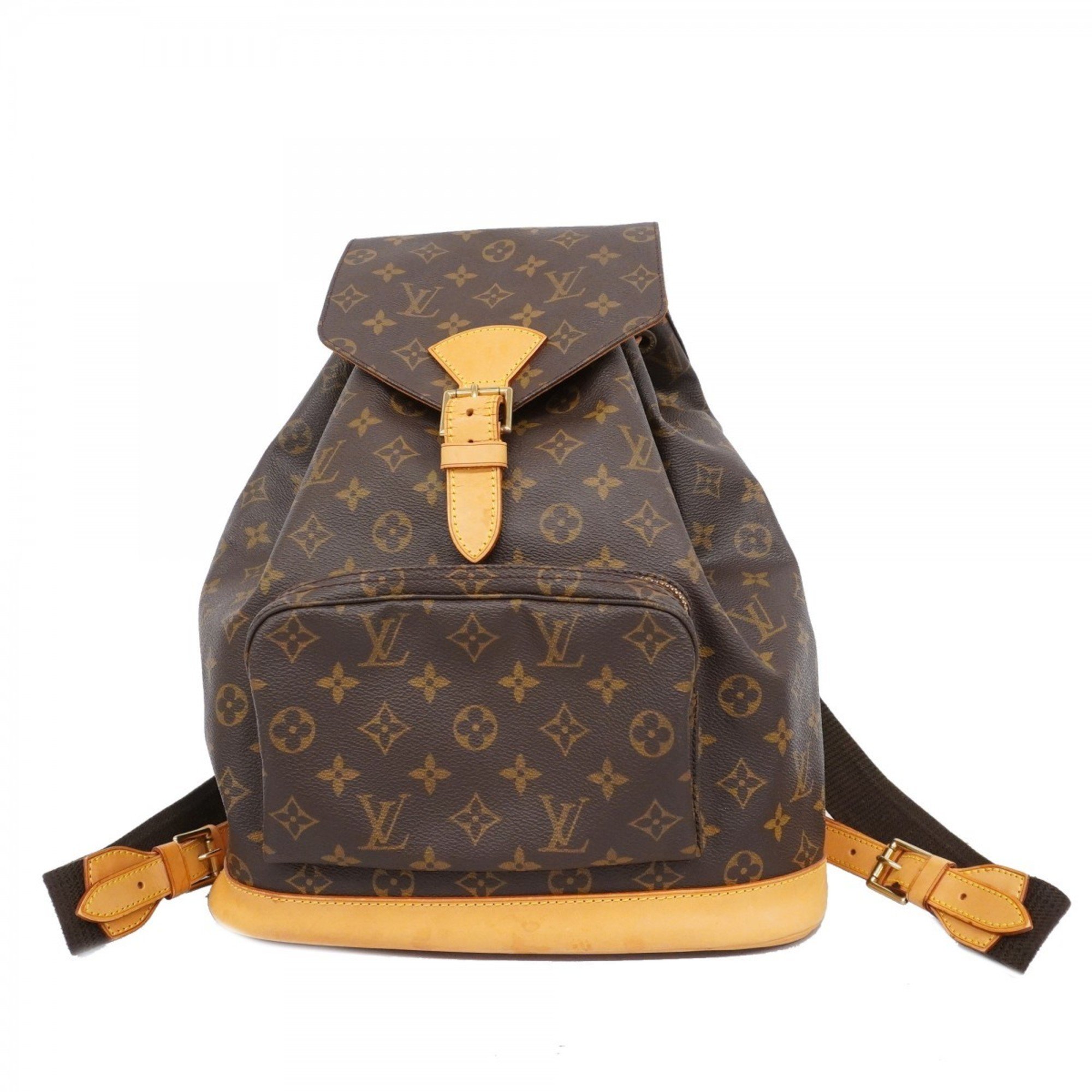 Louis Vuitton Backpack Daypack Monogram Montsouris GM M51135 Brown Women's