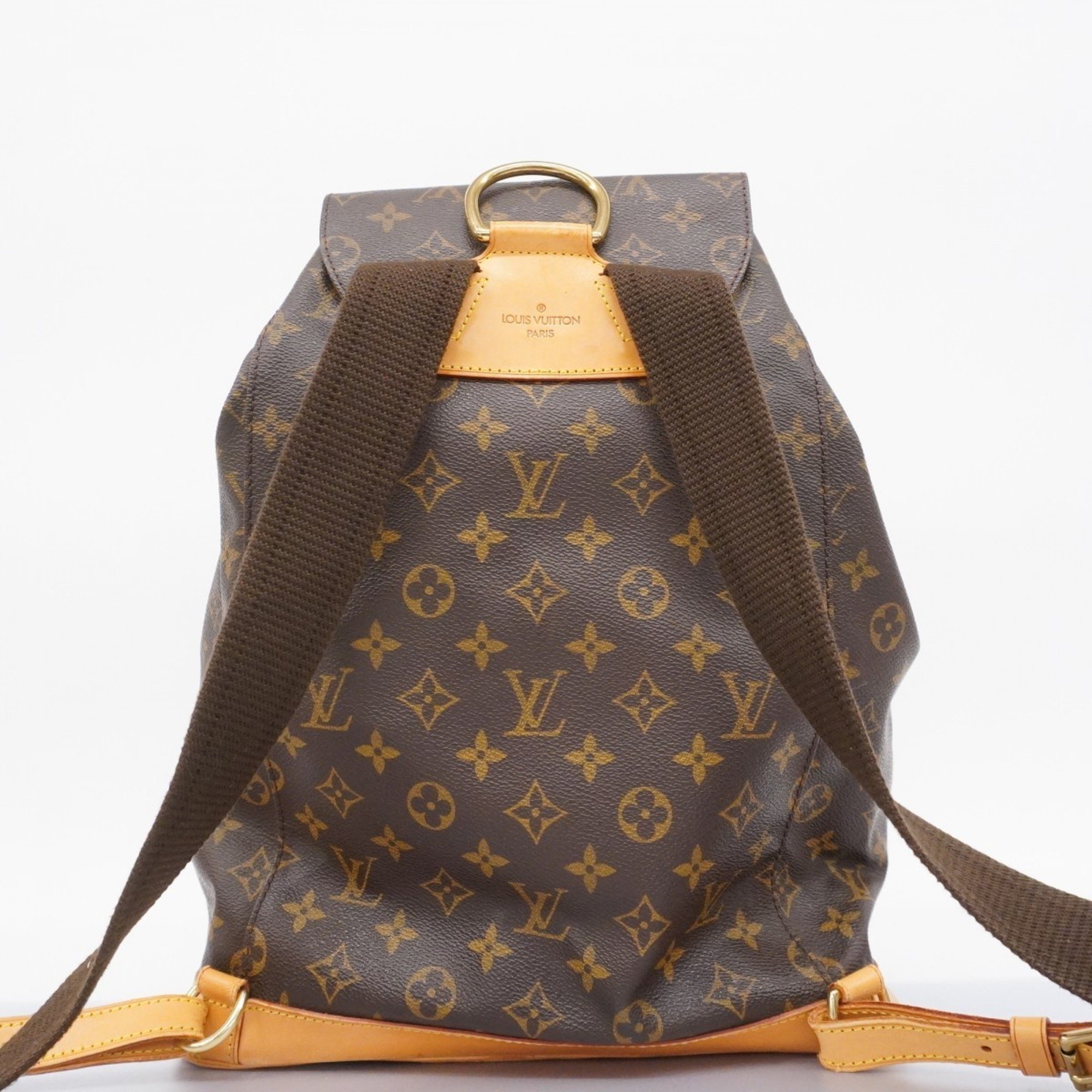 Louis Vuitton Backpack Daypack Monogram Montsouris GM M51135 Brown Women's