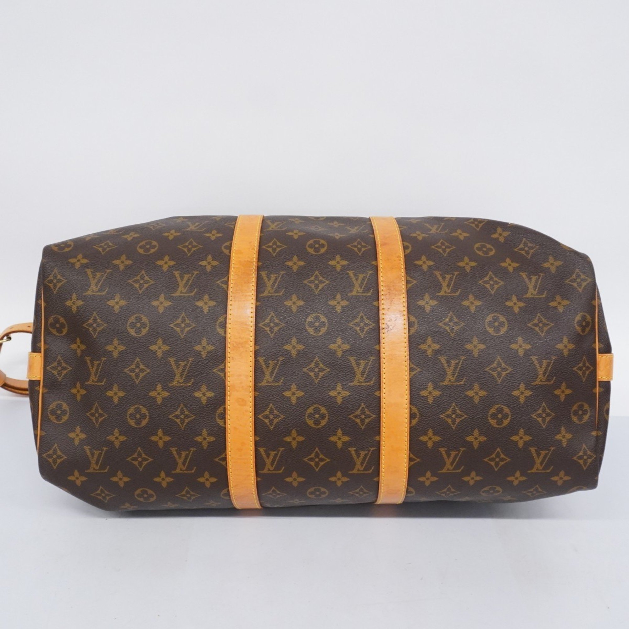 Louis Vuitton Boston Bag Monogram Keepall Bandouliere 50 M41416 Brown Men's Women's