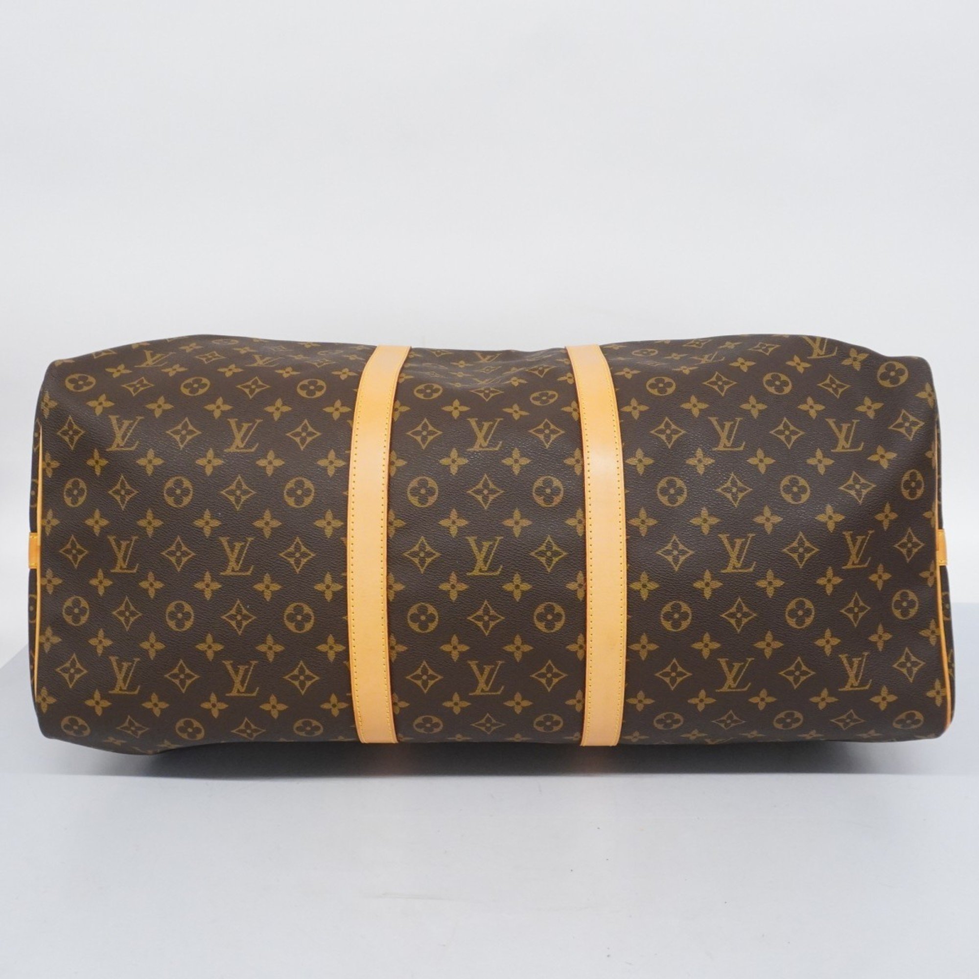 Louis Vuitton Boston Bag Monogram Keepall Bandouliere 60 M41412 Brown Men's Women's