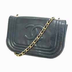 Chanel shoulder bag, lambskin, black, women's