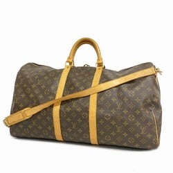 Louis Vuitton Boston Bag Monogram Keepall Bandouliere 55 M41414 Brown Men's Women's