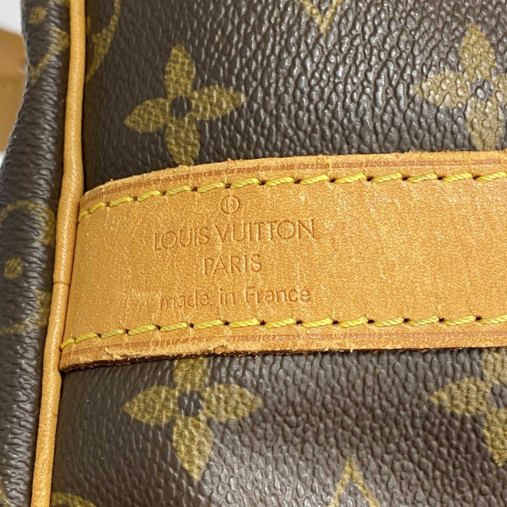 Louis Vuitton Boston Bag Monogram Keepall Bandouliere 55 M41414 Brown Men's Women's