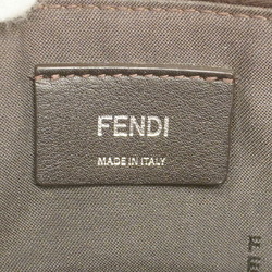 Fendi Shoulder Bag By The Way Leather Beige Multicolor Women's