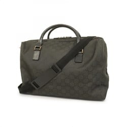 Gucci Boston Bag GG Nylon 196356 Black Men's Women's