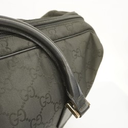 Gucci Boston Bag GG Nylon 196356 Black Men's Women's