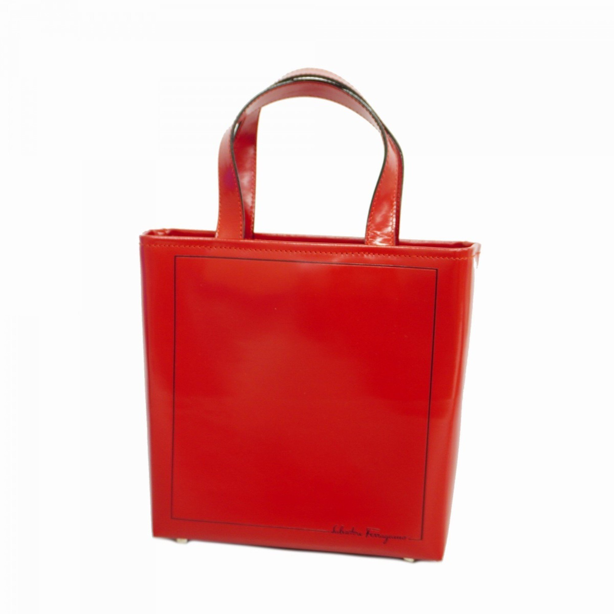 Salvatore Ferragamo handbag leather red ladies