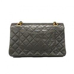 Chanel Shoulder Bag Matelasse Lambskin Black Women's