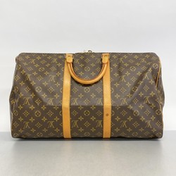 Louis Vuitton Boston Bag Monogram Keepall 50 M41426 Brown Men's Women's