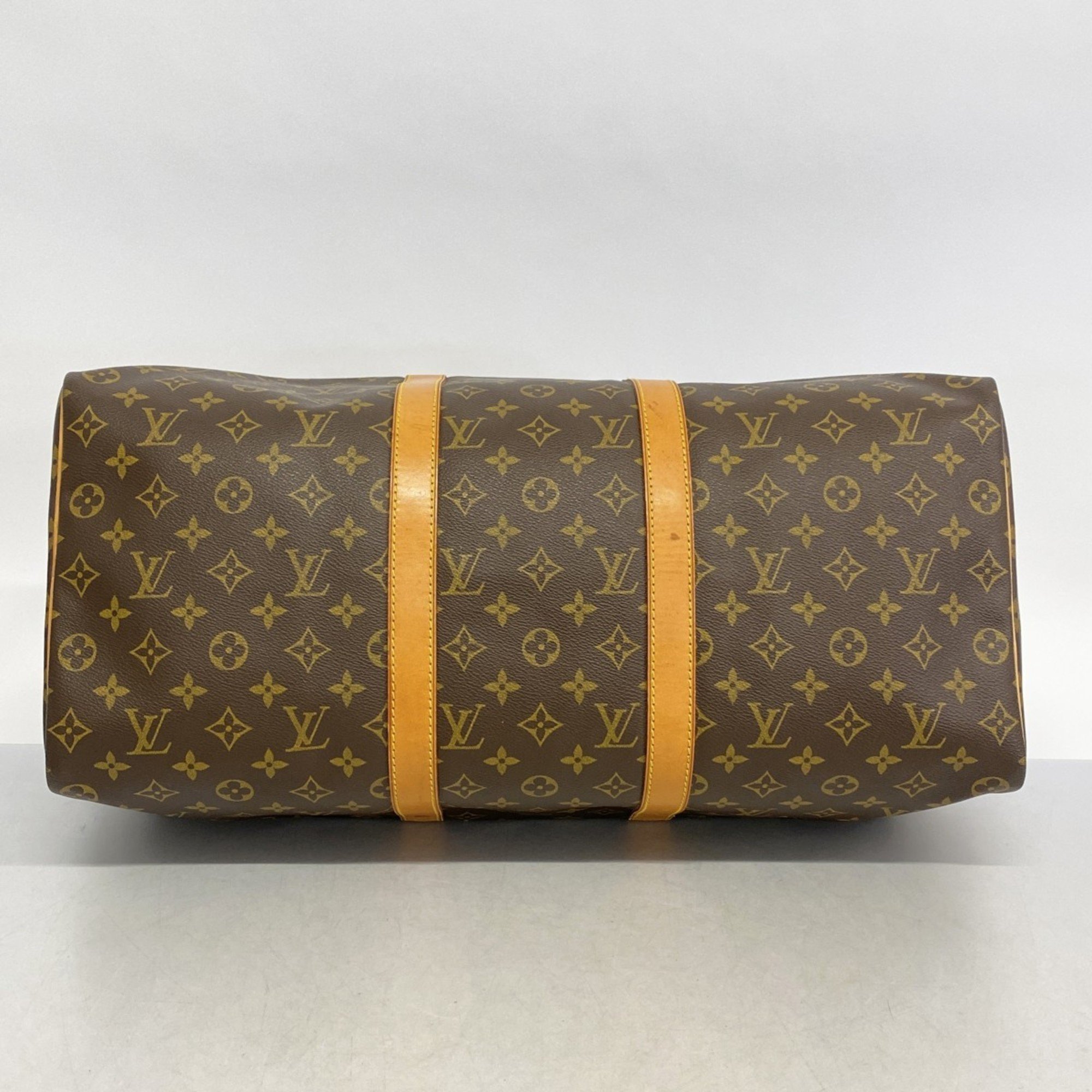 Louis Vuitton Boston Bag Monogram Keepall 50 M41426 Brown Men's Women's