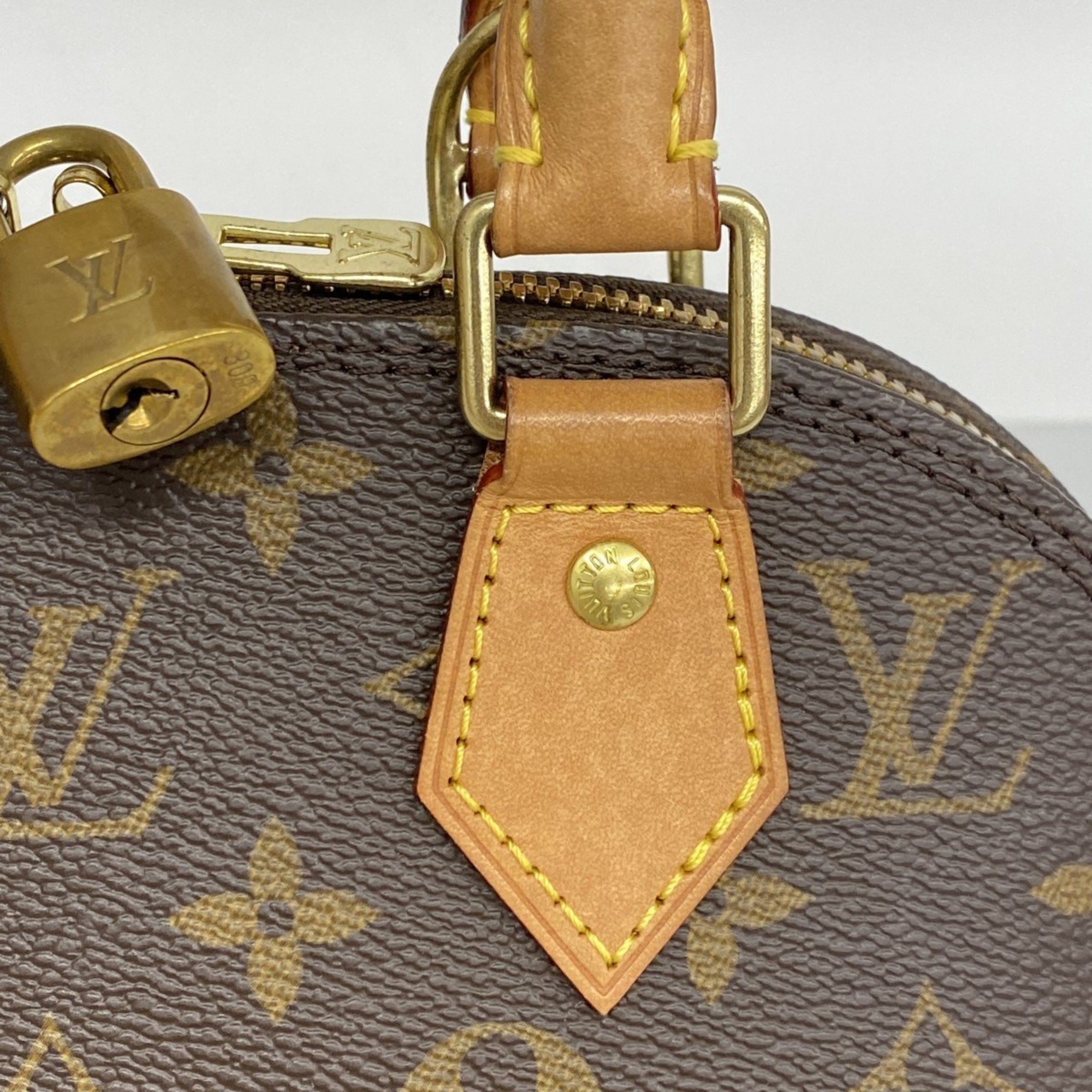 Louis Vuitton Handbag Monogram Alma BB M46990 Brown Ladies