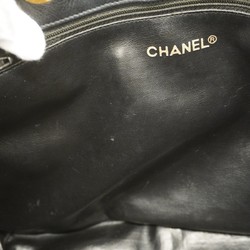 Chanel Shoulder Bag Bicolor Lambskin Black Women's