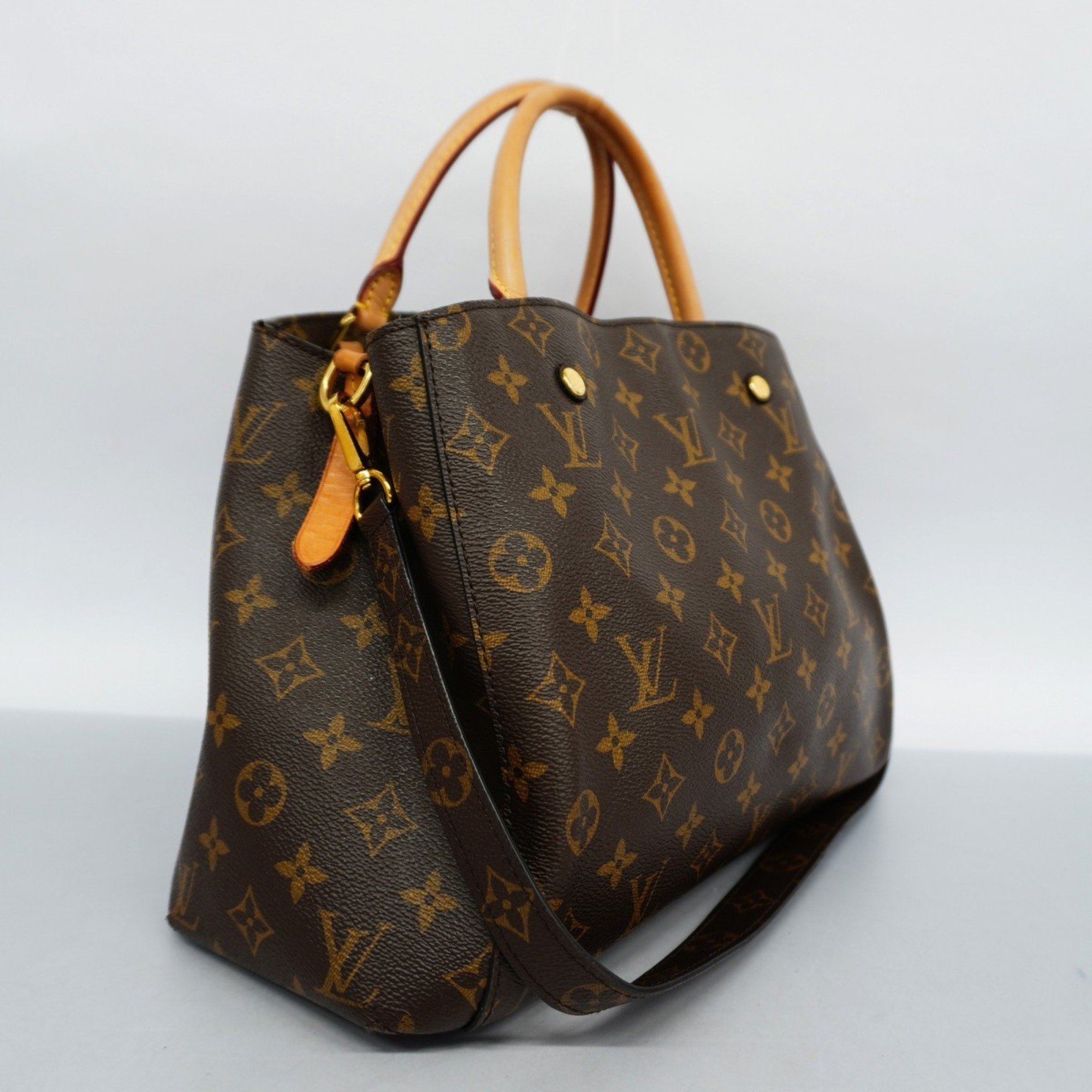 Louis Vuitton Handbag Monogram Montaigne MM M41056 Brown Ladies