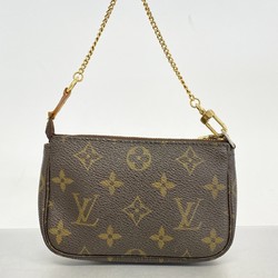 Louis Vuitton Pouch Monogram Pochette Accessoires M58009 Brown Ladies