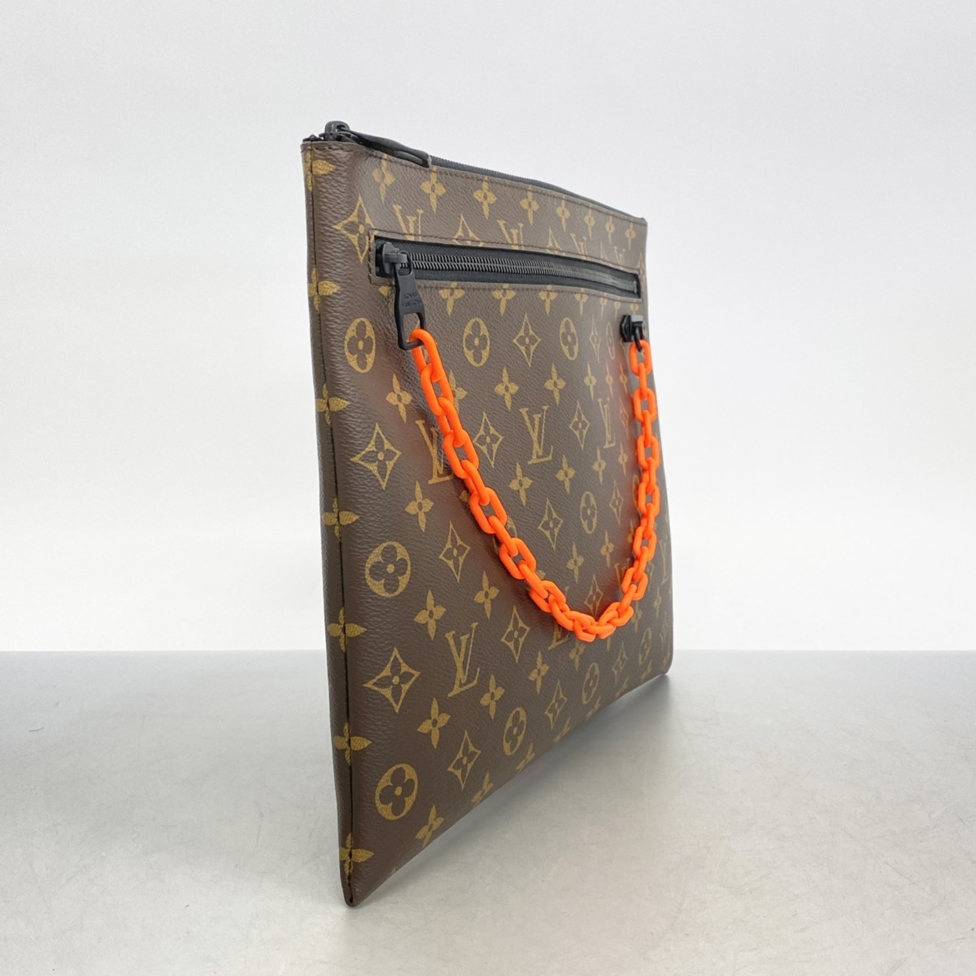 Louis Vuitton Clutch Bag Monogram Solar Ray Virgil Abloh M44484 Brown Men's